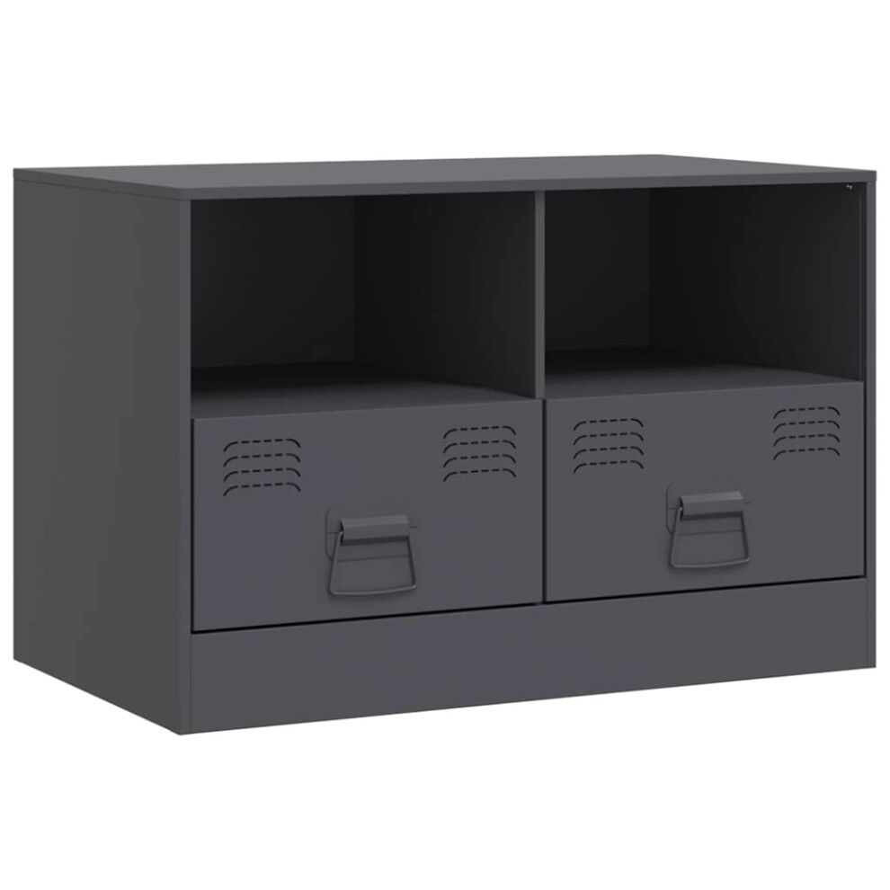 Vidaxl (Anthracite, 1 Pcs) Tv Cabinet Tv Stand Tv Unit Entertainment Centre Mustard Yellow Steel