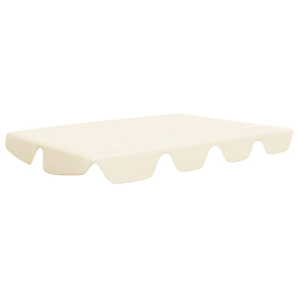 VidaXL Auvent de remplacement pour balan   oire de jardin, tonnelle d'ext   rieur, couleur cr   me