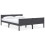 VidaXL vidaXL Solid Pinewood Bed Frame 160x200 cm Grey Wooden Double Base Bedstead 1