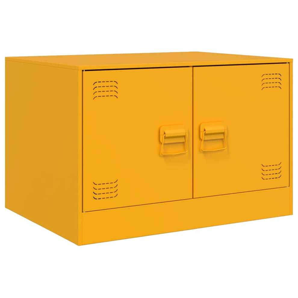 Vidaxl (Mustard Yellow) Coffee Table Hallway Accent End Table Centre Tea Side Sofa Table Steel