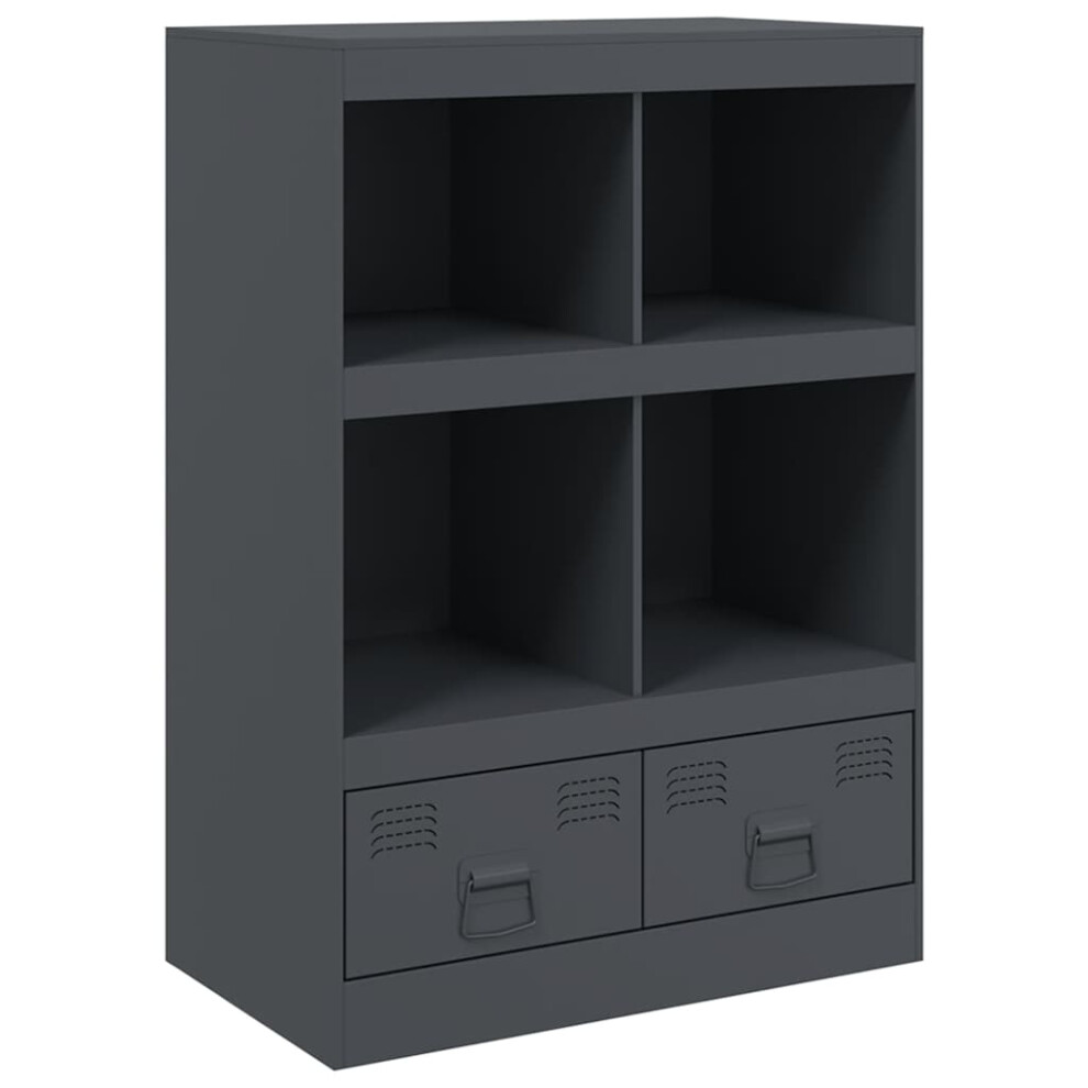 Vidaxl (Anthracite) Highboard Sideboard Side Cabinet Home Storage Cupboard Anthracite Steel
