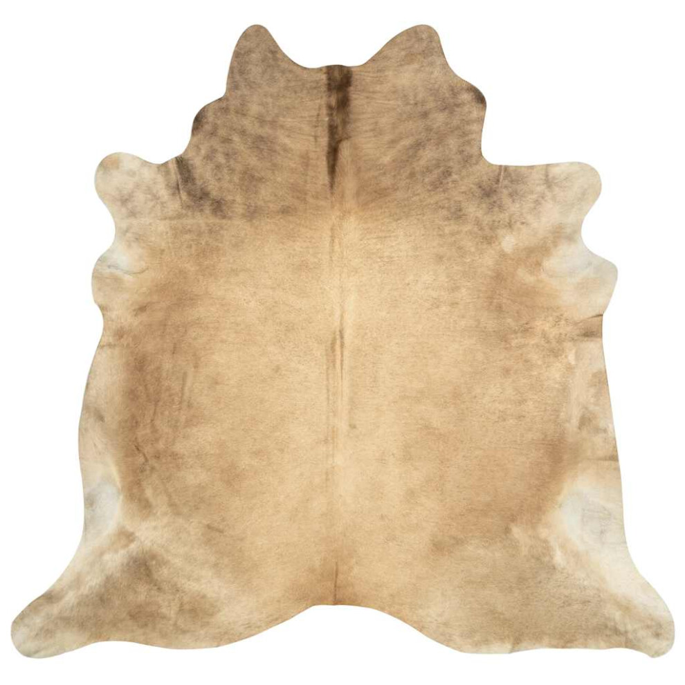(beige) vidaXL Real Cowhide Rug Area Rug Cowhide Carpet Bedroom Mat Home Accent Rug