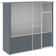 (anthracite, 215 x 78 x 200 cm) vidaXL Bird Cage Bird House Parrot Bird Aviary Parrot Cage Galvanised Steel