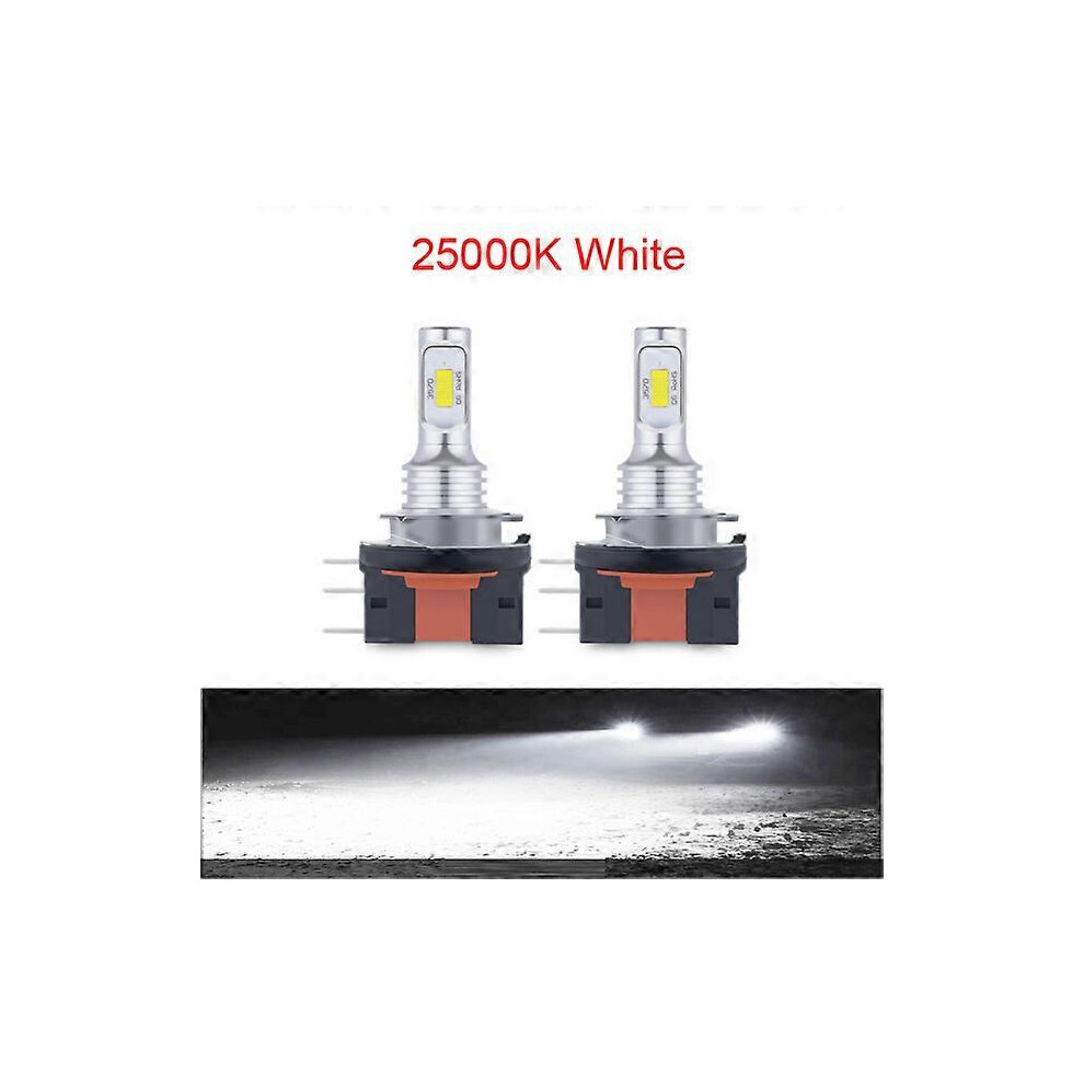 (H15, 25000K ) Suitable For 2Pcs H15 H4 H7 Led No Error Csp-3570 Chip Headlight 80W 20000Lm Drls Car Bulbs 6500K Blue Head Auto Lamp White/Yellow 5778930003334