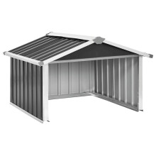 vidaXL Garden Robot Lawnmower Shed Galvanised Steel Anthracite Tool Storage