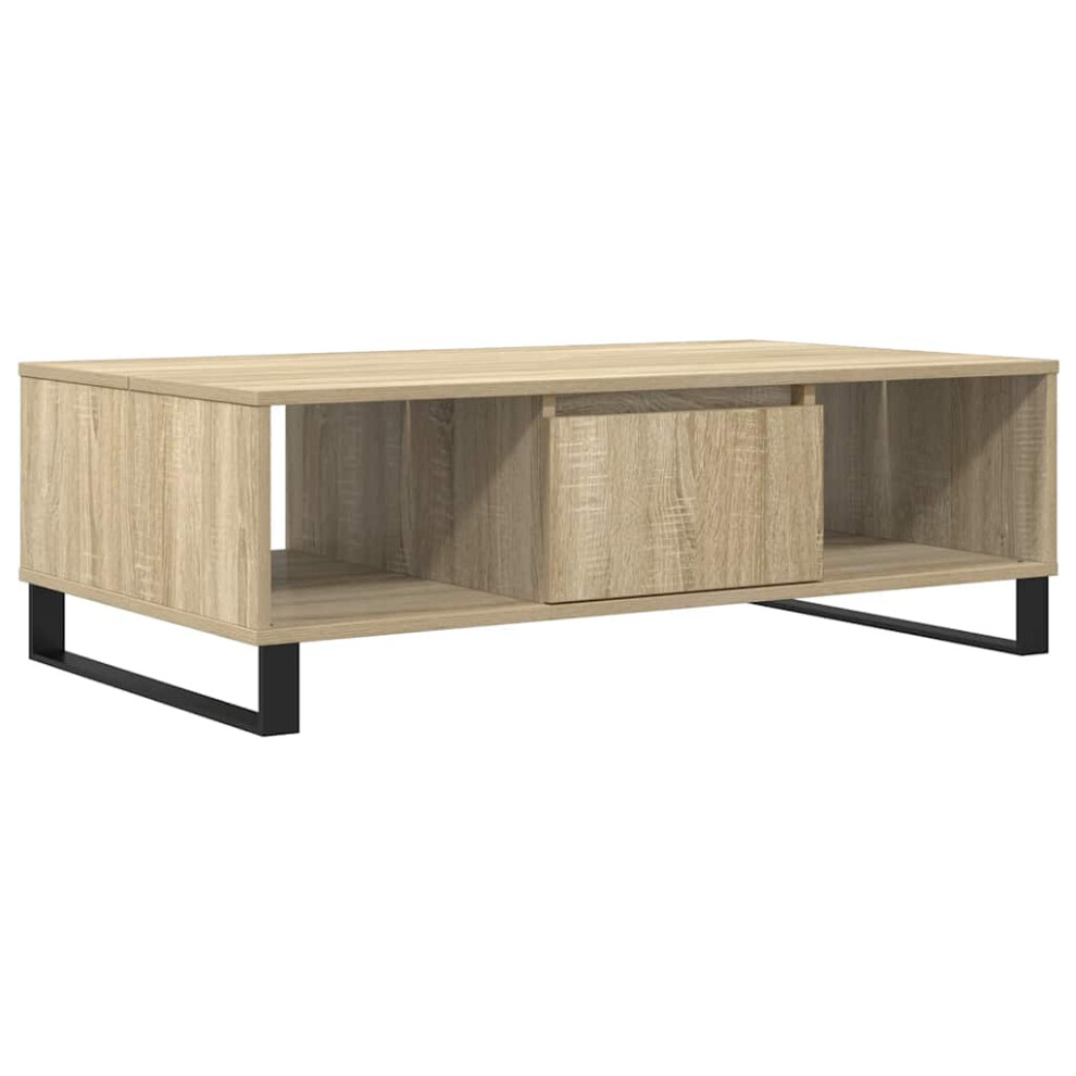 Vidaxl (Sonoma Oak) Coffee Table Side Table Sofa Couch Table Smoked Oak Engineered Wood