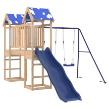 (solid pine wood) vidaXL Outdoor Playset Garden Playhouse Playground Equipment Solid Wood Pine