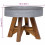 vidaXL Coffee Table End Table Accent Side Table Mixed Recycled Wood Silver 5