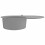 VidaXL vidaXL Granite Kitchen Sink Single Basin Oval Grey Overmount Basket Strainer 4