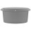VidaXL vidaXL Granite Kitchen Sink Single Basin Oval Grey Overmount Basket Strainer 5