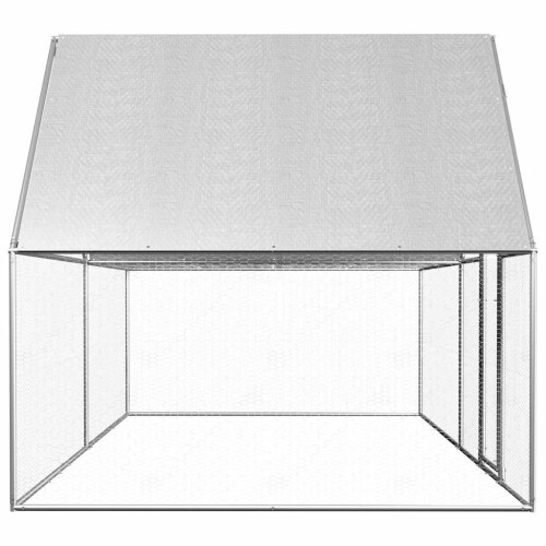 VidaXL vidaXL Hühnerstall 4x2x2 m Verzinkter Stahl 2