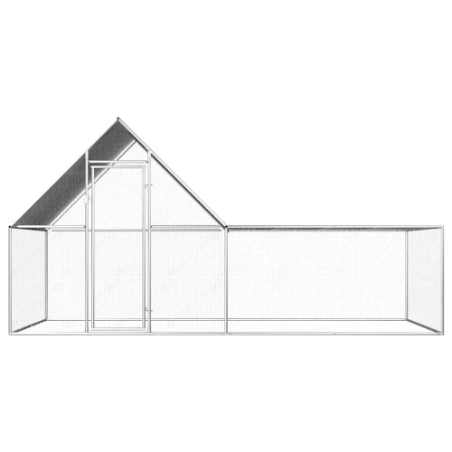VidaXL vidaXL Hühnerstall 4x2x2 m Verzinkter Stahl 1