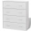 VidaXL vidaXL Sideboard with 4 Drawers White Organiser Cupboard Cabinet Chest Unit 3