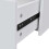 VidaXL vidaXL Sideboard with 4 Drawers White Organiser Cupboard Cabinet Chest Unit 4