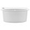 VidaXL vidaXL Granite Kitchen Sink Single Basin Oval White Basket Strainer Basin 5