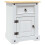 VidaXL vidaXL Bedside Cabinet Nightstand Bed Table Mexican Pine Corona Range White 2