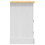 VidaXL vidaXL Bedside Cabinet Nightstand Bed Table Mexican Pine Corona Range White 4