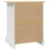 VidaXL vidaXL Bedside Cabinet Nightstand Bed Table Mexican Pine Corona Range White 5