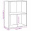 VidaXL vidaXL 2-Tier Book Cabinet Concrete Grey Engineered Wood Storage Highboard 4