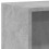 VidaXL vidaXL 2-Tier Book Cabinet Concrete Grey Engineered Wood Storage Highboard 8
