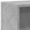 VidaXL vidaXL 2-Tier Book Cabinet Concrete Grey Engineered Wood Storage Highboard 8