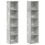 VidaXL vidaXL CD Cabinets Shelf Cupboard Bookcase 2 pcs Concrete Grey Engineered Wood 2