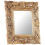 VidaXL vidaXL Solid Mango Wood Hand Carved Mirror Brown Wall Wooden Makeup Accessory 2