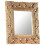 VidaXL vidaXL Solid Mango Wood Hand Carved Mirror Brown Wall Wooden Makeup Accessory 6