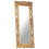 VidaXL vidaXL Solid Mango Wood Hand Carved Mirror Brown Wooden Hall Makeup Accessory 6