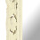 VidaXL vidaXL Solid Mango Wood Hand Carved Mirror White Wooden Wall Makeup Accessory 4