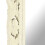 VidaXL vidaXL Solid Mango Wood Hand Carved Mirror White Wooden Hall Makeup Accessory 5