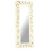 VidaXL vidaXL Solid Mango Wood Hand Carved Mirror White Wooden Hall Makeup Accessory 7