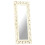 VidaXL vidaXL Solid Mango Wood Hand Carved Mirror White Wooden Hall Makeup Accessory 8