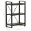 VidaXL vidaXL Solid Mango Wood 3-Tier Bookcase Black 60x30x80 cm Book Rack Bookshelf 4