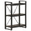 VidaXL vidaXL Solid Mango Wood 3-Tier Bookcase Black 60x30x80 cm Book Rack Bookshelf 7