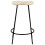 VidaXL vidaXL 2x Solid Mango Wood Bar Stools Kitchen Stool Armchairs Garden Chairs 3