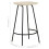 VidaXL vidaXL 2x Solid Mango Wood Bar Stools Kitchen Stool Armchairs Garden Chairs 4