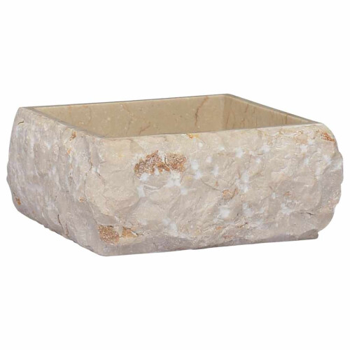 VidaXL vidaXL Waschbecken Creme 30x30x13 cm Marmor 1