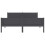 VidaXL vidaXL Solid Pinewood Bed Frame 160x200 cm Grey Wooden Double Base Bedstead 3