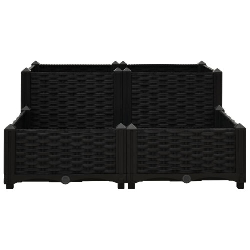 VidaXL vidaXL Hochbeet 80x80x38 cm Polypropylen 2
