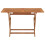 VidaXL vidaXL Folding Garden Table Foldable Patio Dining Table Solid Eucalyptus Wood 2
