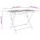 VidaXL vidaXL Folding Garden Table Foldable Patio Dining Table Solid Eucalyptus Wood 4
