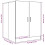 VidaXL vidaXL Washing Machine Cabinet White Indoor Bathroom Cupboard Storage Rack 4