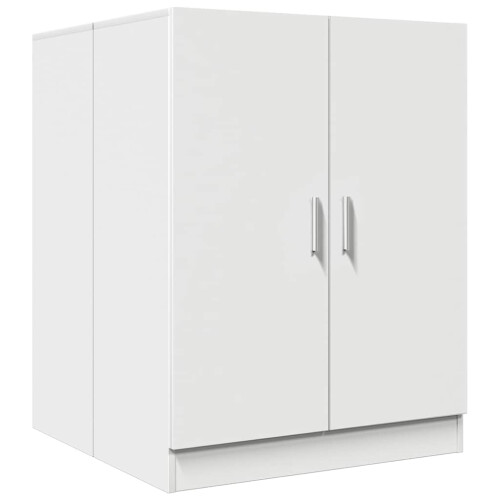 VidaXL vidaXL Washing Machine Cabinet White Indoor Bathroom Cupboard Storage Rack 1