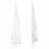 VidaXL (white, 240 cm) vidaXL Slim Artificial Half Christmas Tree with Stand Xmas Artificial Tree 3