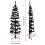 VidaXL (black, 150 cm) vidaXL Slim Artificial Half Christmas Tree with Stand Xmas Artificial Tree 8
