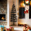 VidaXL (black, 180 cm) vidaXL Slim Artificial Half Christmas Tree with Stand Xmas Artificial Tree 2