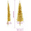 VidaXL (gold, 120 cm) vidaXL Slim Artificial Half Christmas Tree with Stand Xmas Artificial Tree 4