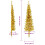 VidaXL (gold, 150 cm) vidaXL Slim Artificial Half Christmas Tree with Stand Xmas Artificial Tree 4