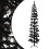 VidaXL (black, 210 cm) vidaXL Slim Artificial Half Christmas Tree with Stand Xmas Artificial Tree 2